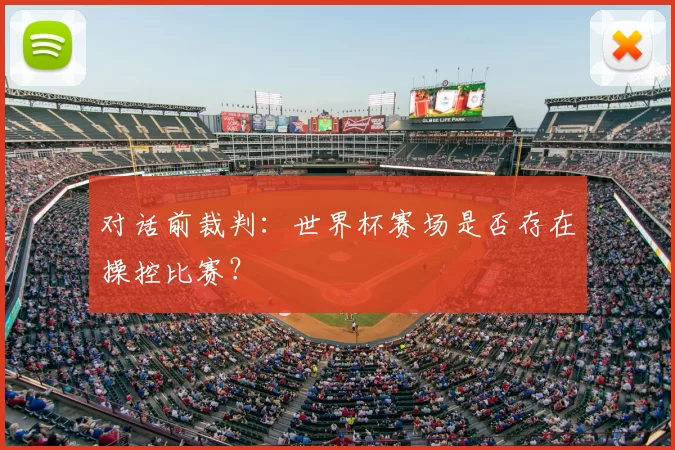 对话前裁判：世界杯赛场是否存在操控比赛？