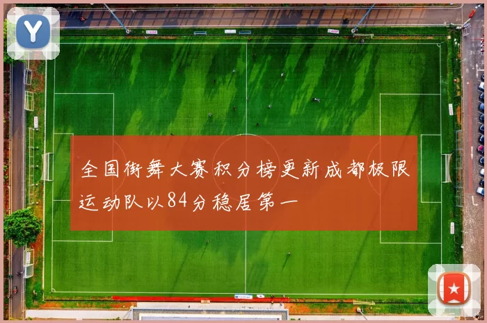 全国街舞大赛积分榜更新成都极限运动队以84分稳居第一